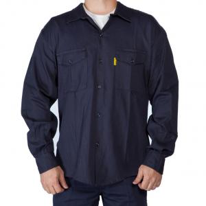 Tela grafa, azúl marino-Gaucho Camisa de trabajo azúl marino