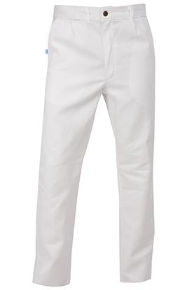 Tela grafa, color blanco Ombu Pantalon comun blanco