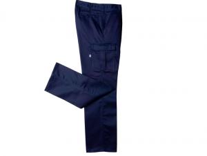 Tela grafa, color azul marino, con bolsillos a los costados-Ombu Pantalón cargo azul marino