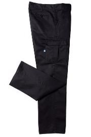 Tela grafa, color negro, con bolsillos a los costados Ombu Pantalon cargo, negro