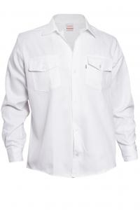 Tela grafa, color blanco-Grafa 70 Camisa de trabajo, blanco